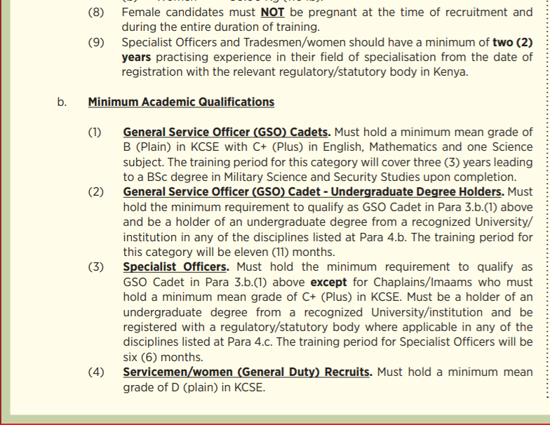 Kenya Defence Forces Recruitment 2024 KDF Recruitment 2024 Army Jobs