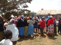 Advance Africa volunteers help in conservation work in Meru, Kenya.
