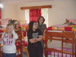 Volunteers in the boys room